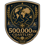 500,000 km Coastline